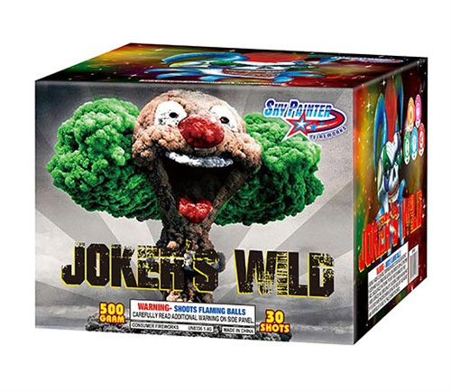 SKY PAINTER FIREWORKS 500GRAM SP5003 JOKER'S WILD 30 shots CAKE FIREWORKS