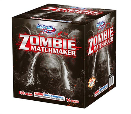 SKY PAINTER FIREWORKS 500GRAM SP5011 ZOMBIE MATCHMAKER 16 shots CAKE FIREWORKS