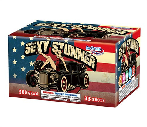 SKY PAINTER FIREWORKS 500GRAM SP5012 SEXY STUNNER 33 shots CAKE FIREWORKS