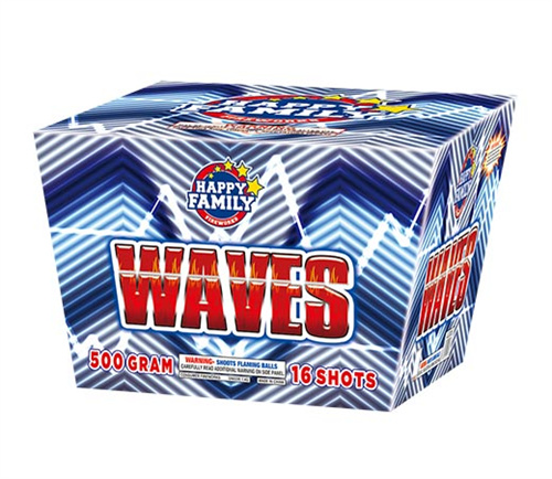 HAPPY FAMILY FIREWORKS 500GRAM JL2035 WAVES 9 shots CAKE FIREWORKS