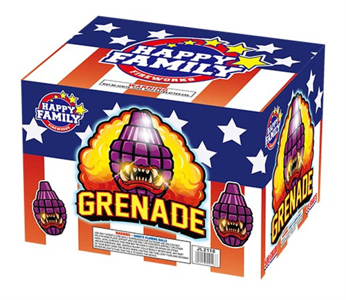 HAPPY FAMILY FIREWORKS 500GRAM JL2118 GRENADE 35 shots CAKE FIREWORKS