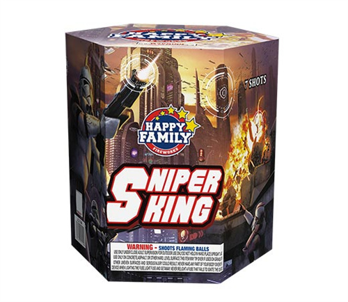 HAPPY FAMILY FIREWORKS 500GRAM JL2144 SNIPER KING 7 shots CAKE FIREWORKS