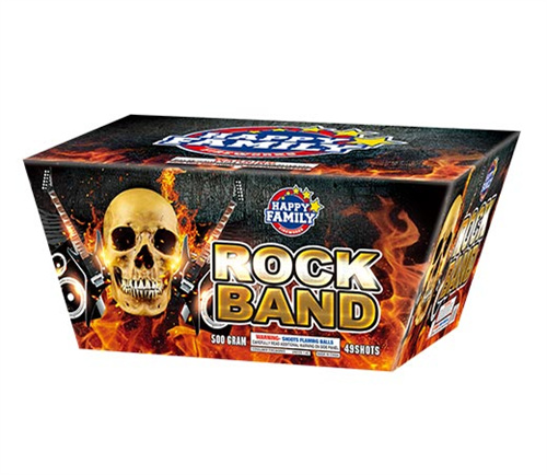 HAPPY FAMILY FIREWORKS 500GRAM JL2054 ROCK BAND 49 shots CAKE FIREWORKS