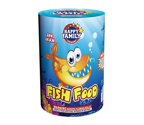 HAPPY FAMILY FIREWORKS 200GRAM JL2060 FISH FOOD 10 shots CAKE FIREWORKS