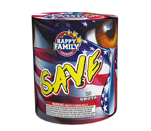 HAPPY FAMILY FIREWORKS 200GRAM JL1903 SAVE 10 shots CAKE FIREWORKS