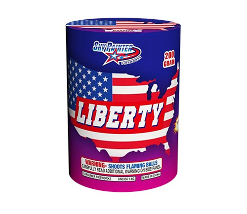 SKY PAINTER FIREWORKS 200GRAM CAKE SP2013 LIBERTY 8 shots CAKE FIREWORKS