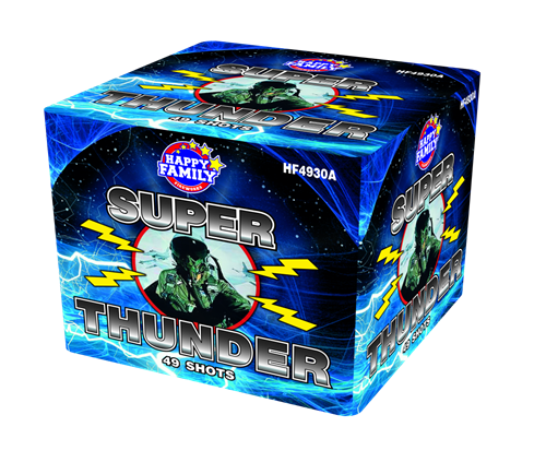 HAPPY FAMILY FIREWORKS Consumer Cake  HF4930A  SUPER THUNDER 49 shots  FIREWORKS