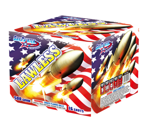 HAPPY FAMILY FIREWORKS 500GRAM SP1584 LAWLESS 16 shots CAKE FIREWORKS