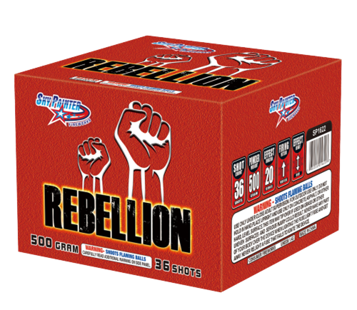 HAPPY FAMILY FIREWORKS 500GRAM SP1622 REBELLION 36 shots CAKE FIREWORKS