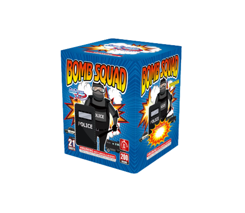 SKY PAINTER FIREWORKS 200GRAM CAKE SP1604 Bomb Squad 21 shots CAKE FIREWORKS