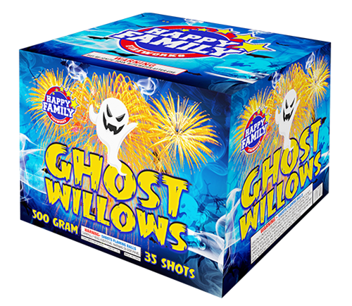 HAPPY FAMILY FIREWORKS 500GRAM JL21008 GHOST WILLOWS 35 shots CAKE FIREWORKS