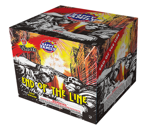 HAPPY FAMILY FIREWORKS 500GRAM HF3649 END OF THE LINE 25 shots cakes fireworks
