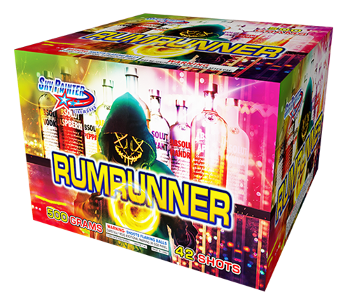 HAPPY FAMILY FIREWORKS 500GRAM SP5101 RUMRUNNER 42 shots CAKE FIREWORKS