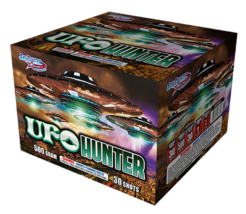 HAPPY FAMILY FIREWORKS 500GRAM SP3662 UFO HUNTER 52 S+F shots CAKE FIREWORKS