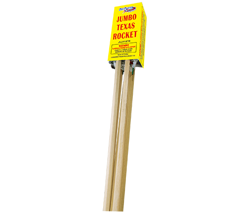 JUMBO TEXAS ROCKET  ROCKETS JL21147R fROM HAPPY FAMILY FIREWORKS 49F132