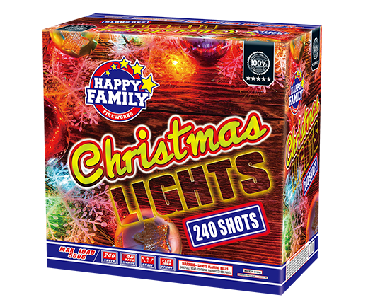 HAPPY FAMILY FIREWORKS ROMAN CANDLE JL522046 CHRISTMAS LIGHTS 240 shots FIREWORKS