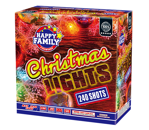HAPPY FAMILY FIREWORKS ROMAN CANDLE JL522046 CHRISTMAS LIGHTS 240 shots FIREWORKS