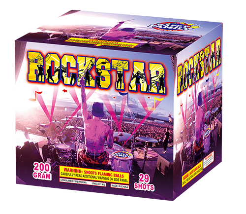 HAPPY FAMILY FIREWORKS 200GRAM JL222005 ROCKSTAR 29 shots CAKE FIREWORKS