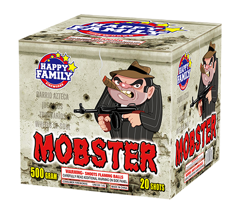 HAPPY FAMILY FIREWORKS 500GRAM JL522005 MOBSTER 20 shots CAKE FIREWORKS