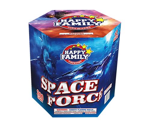 HAPPY FAMILY FIREWORKS 200GRAM JL222004 SPACE FORCE 12 shots CAKE FIREWORKS