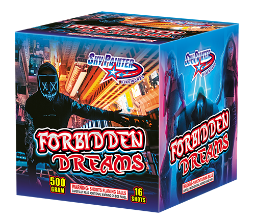 SKY PAINTER FIREWORKS 500GRAM CAKE SP52212 FORBIDDEN DREAMS 16 shots CAKE FIREWORKS