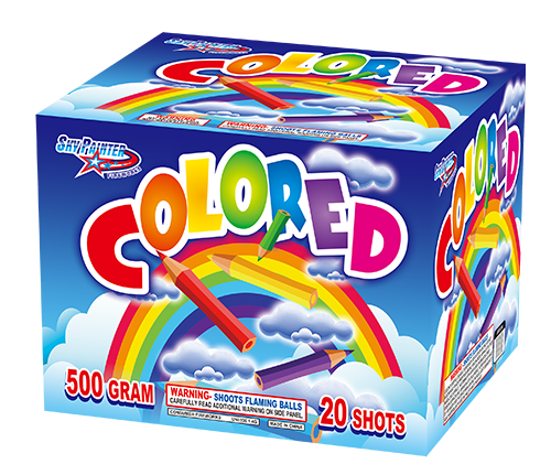 SKY PAINTER FIREWORKS 500GRAM CAKE SP5104B COLORED 20 shots CAKE FIREWORKS