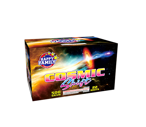 HAPPY FAMILY FIREWORKS 500GRAM JL522083 COSMIC SHILT 22shots CAKE FIREWORKS