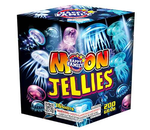 HAPPY FAMILY FIREWORKS 200GRAM JL222038 MOON JELLIES 16 shots CAKE FIREWORKS