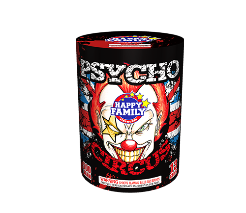 HAPPY FAMILY FIREWORKS 200GRAM JL222032 PSYCHO CIRCUS 13 shots CAKE FIREWORKS