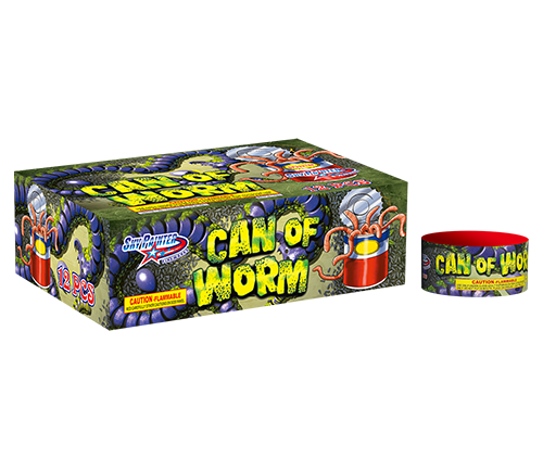 SKY PAINTER FIREWORKS NOVELTY SP22278F CAN OF WORM NOVELTY FIREWORKS