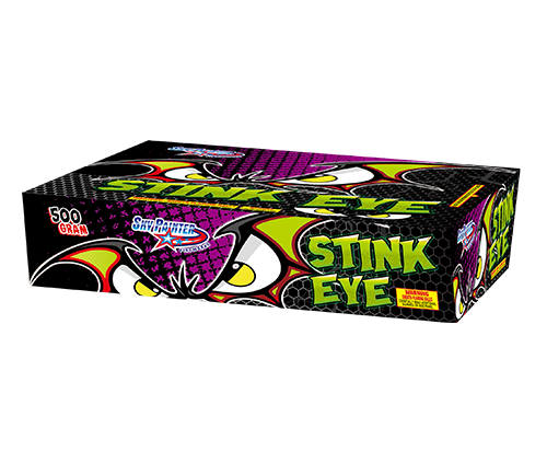 SKY PAINTER FIREWORKS 500GRAM CAKE SP52247 STINK EYE 140 shots CAKE FIREWORKS