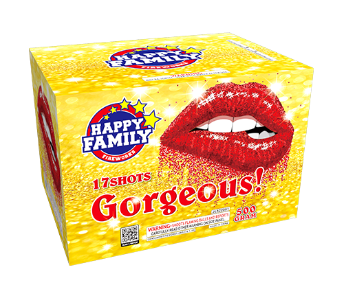 HAPPY FAMILY FIREWORKS 500GRAM JL522081 GORGEOUS! 17shots CAKE FIREWORKS