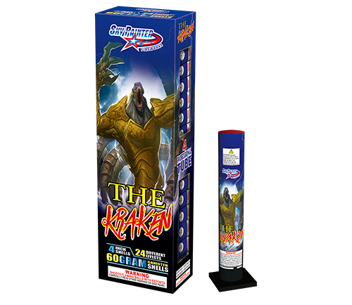 SKY PAINTER FIREWORKS CANISTER SHELL SPC4002 THE KRAKEN FIREWORKS