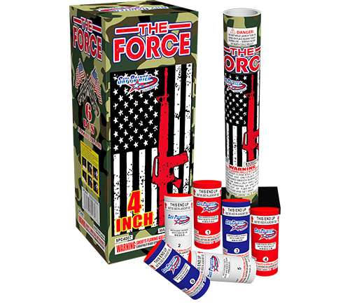 SKY PAINTER FIREWORKS CANISTER SHELL SPC4007 THE FORCE FIREWORKS